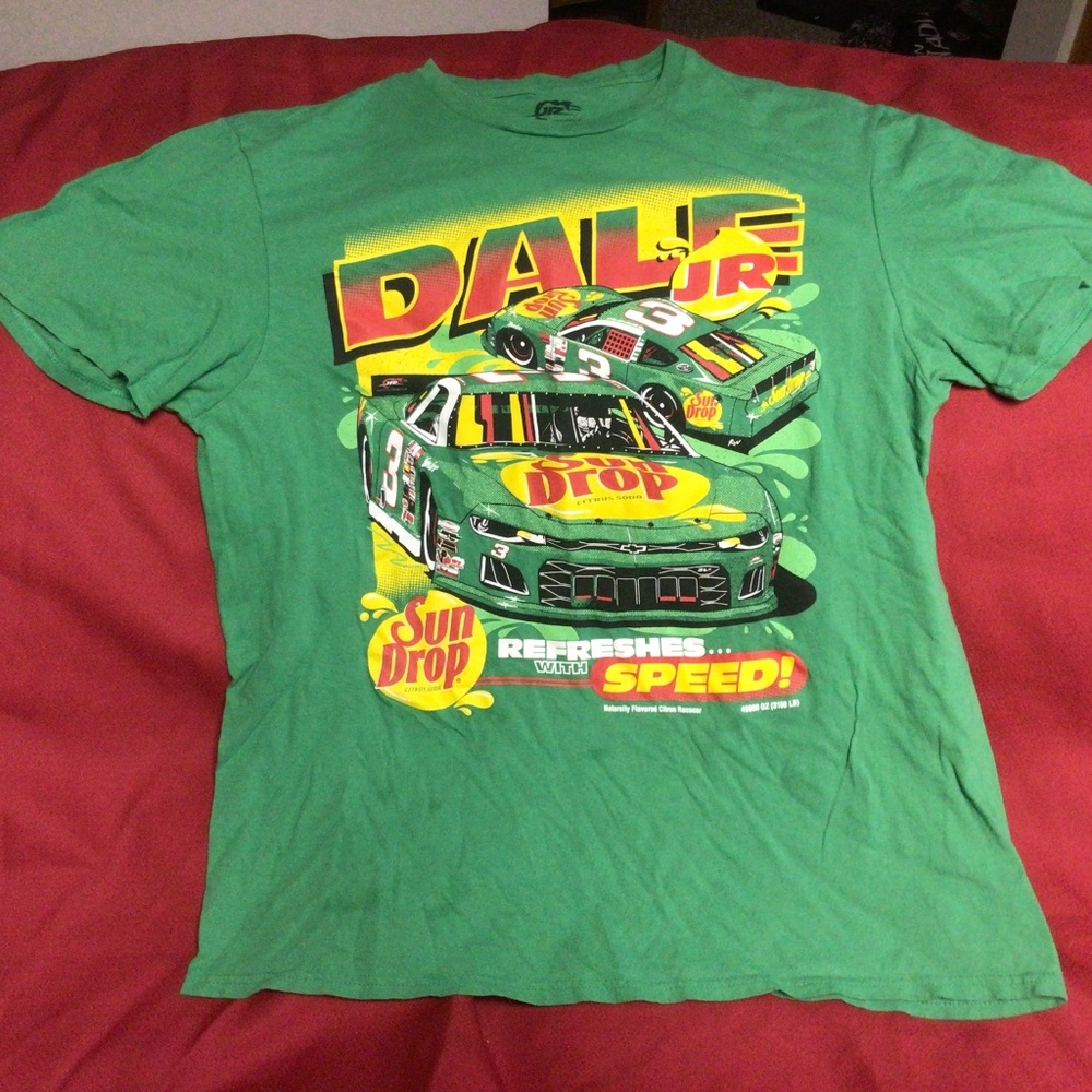 NASCAR DALE EARNHARDT jr. Sun Drop tshirt